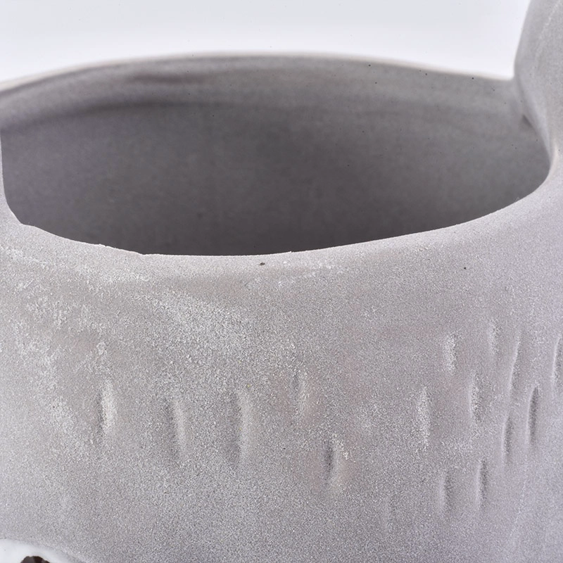 Animal-shaped empty matte votive candle jars ceramic candle vessel wedding decor supplier