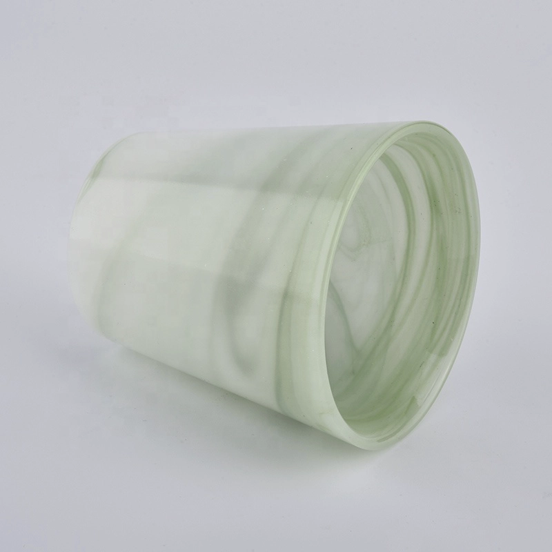 green material melted candle jars empty candle jar with luxury box decorative candle holder