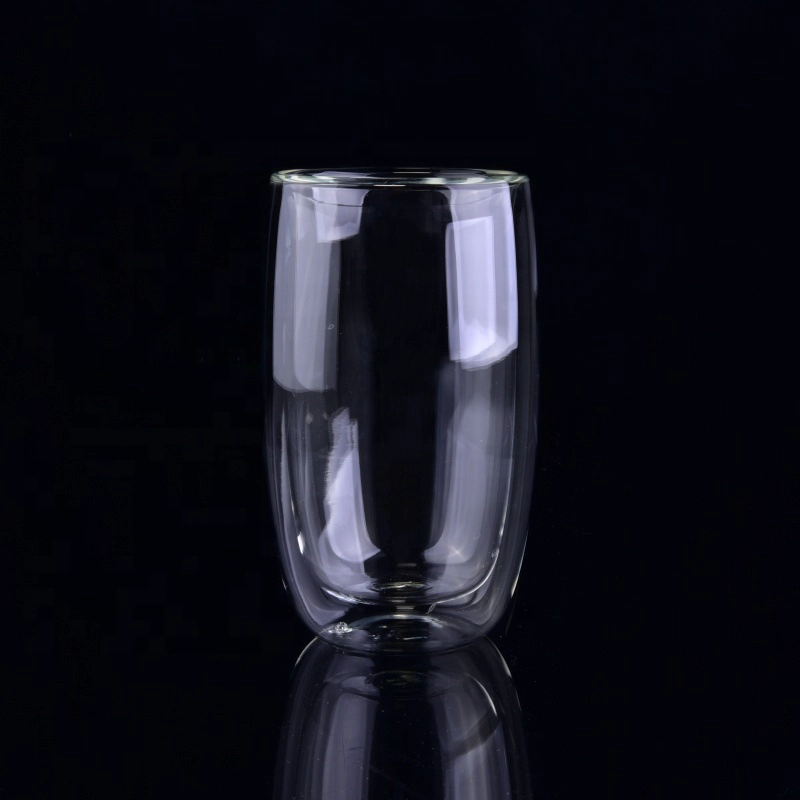 Double wall clear borosilicate Glass Coffee tea cup