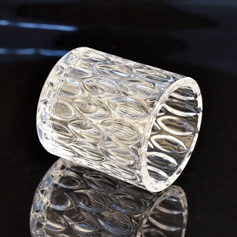 Luxury diamond wholesale glass candle holder for candle making