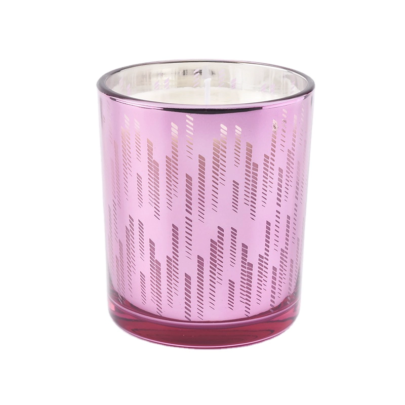 pink candle jar