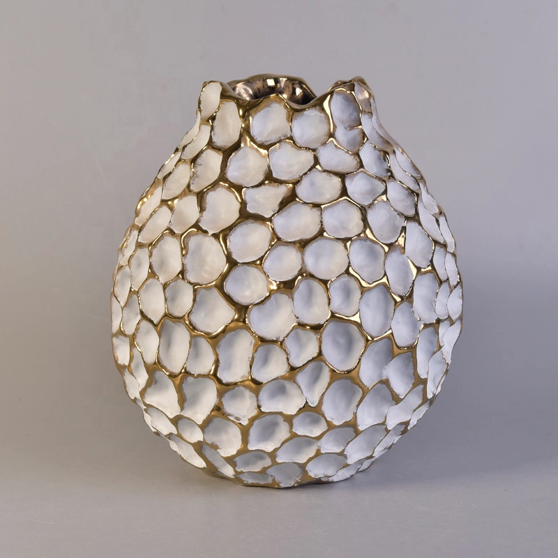 Pineapple-shape geo cut candle jar votive glass candle holder scented bedroom decor wholesales