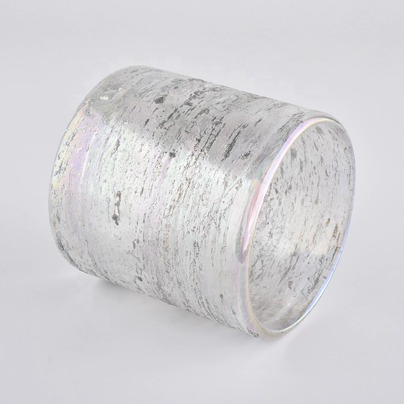 Sunny wholesales tealight silver glass candle jars 9oz 10oz 12oz