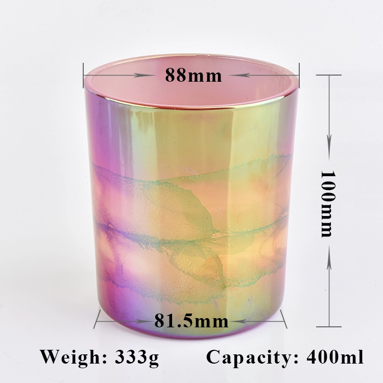Clear cylinder candle vessel glass candle jar tumbler wedding decor in bulk