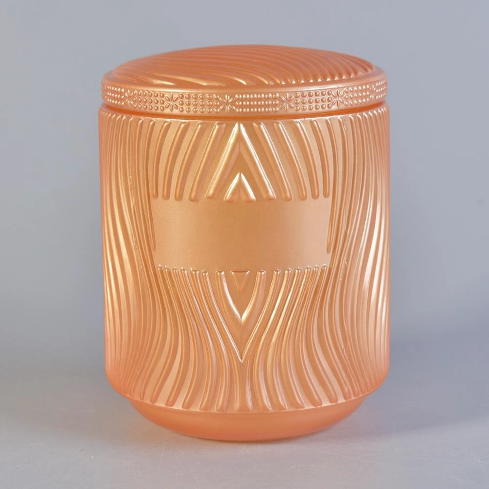 Luxury river glass candle vessel votive holders with lid wedding centerpieces factory
