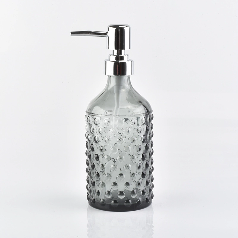 4pc Luxury grey glass bathroom shower accessory sets hotel wholesales