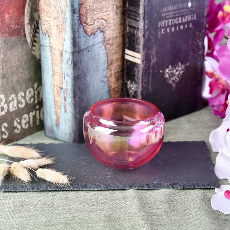 Customized candle vessel tea light glass candles jars scented wedding decor wholesales