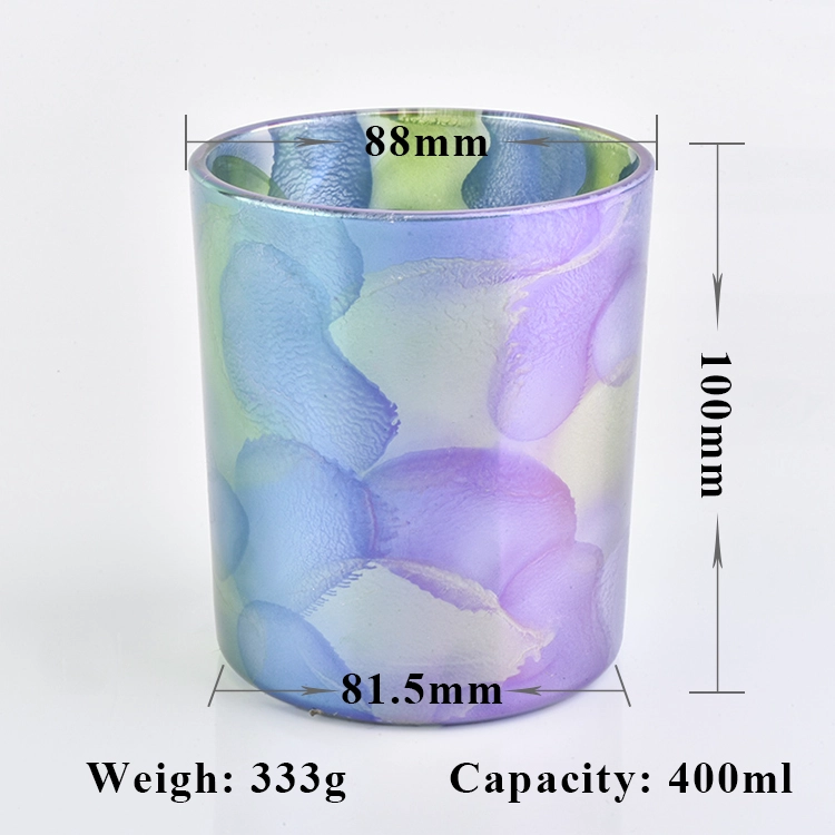 Clear customized candle vessel glass tea light candle jar wedding centerpieces in bulk