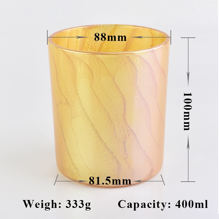 Clear decorative candle vessel glass candle jars wedding decor in bulk