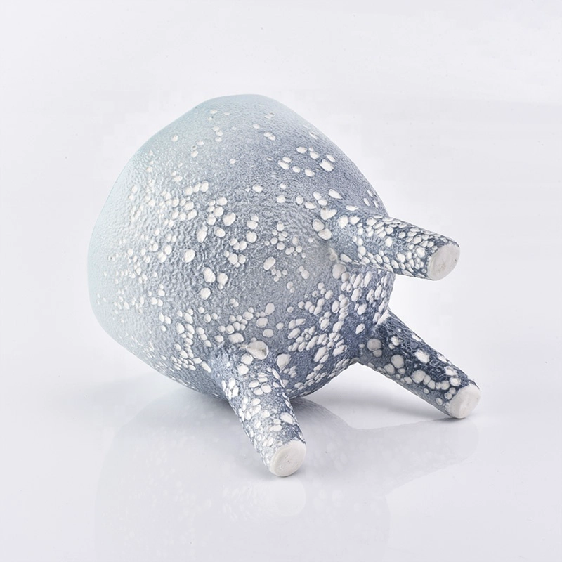 Popular glazed candle holder ceramic candle container wedding centerpieces