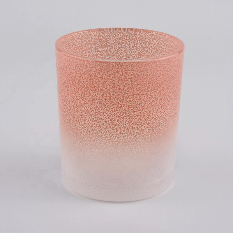 Sunny Gradient decorative empty glass jar candle holder