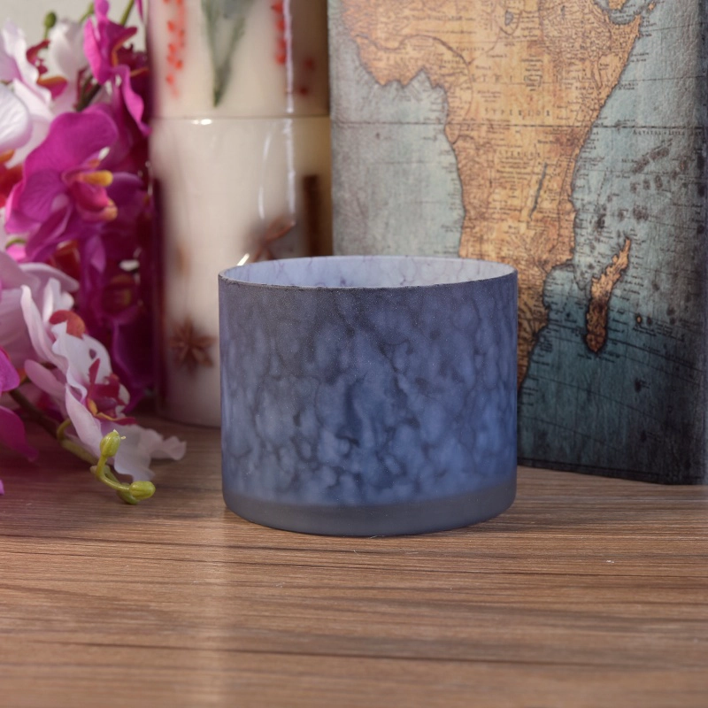 Frosted tea light glass candles jars scented in bulk