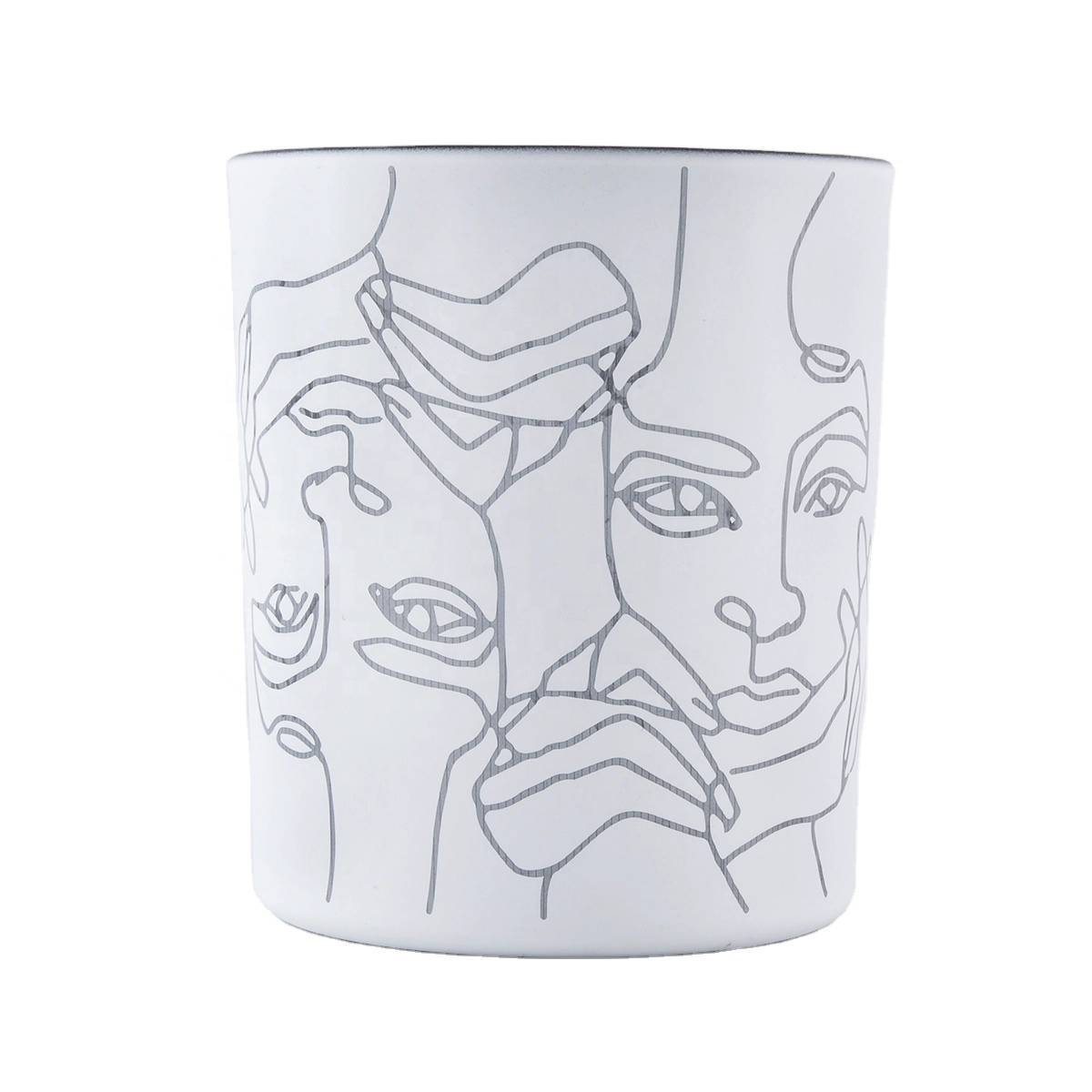 scented candle vessels clear glass matte white candle vessels
