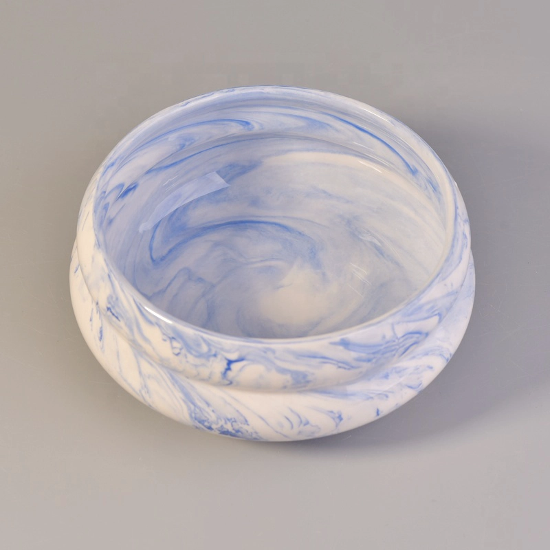 Sunny 26+years brand cooperation luxury 3 wick ceramic candle container