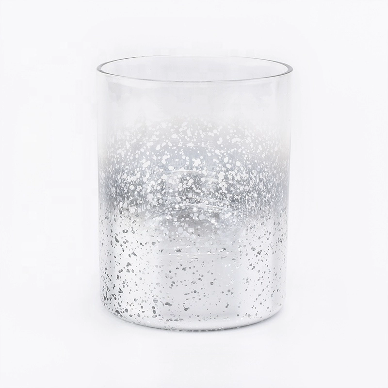 Matte silver decorative glass candle holders wedding centerpieces wholesales