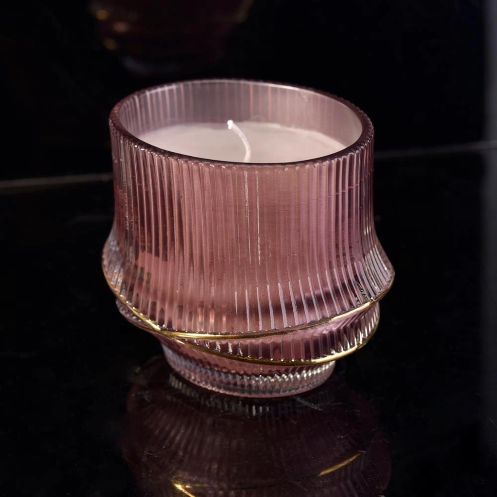 Manufacturers custom luxury candle glass containers 10oz