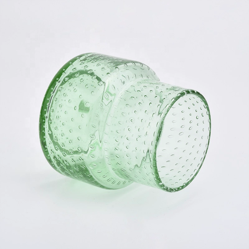 Classic green candle vessel votives glass candle jar wholesales