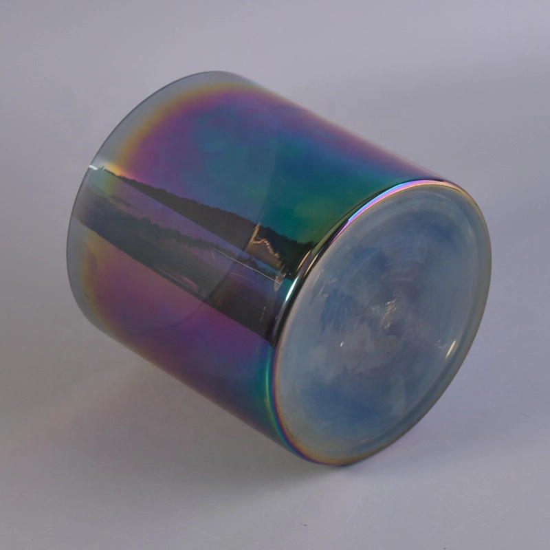 Wholesales 6oz 8oz 10oz luxury iridescent custom glass candle holders