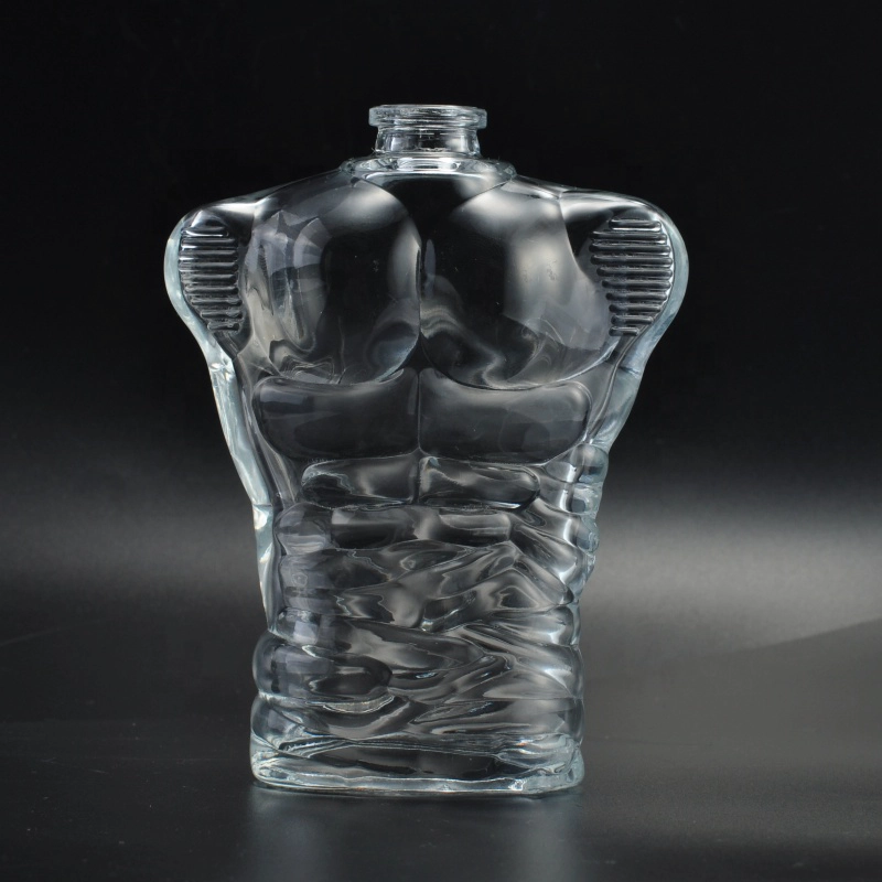 100ml Transparent glass embossed oil essential spray perfume bottle home decorative