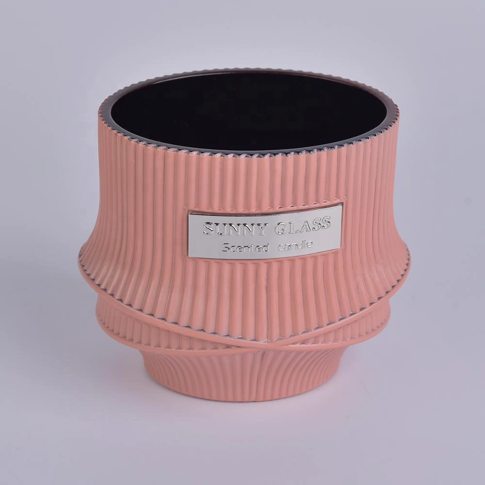 10oz 12oz 14oz Sunny grey matte luxury glass candle holder