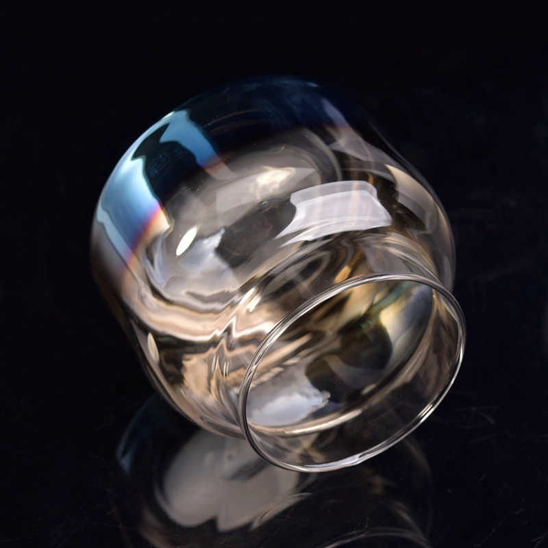 Clear custom candle vessel empty candle holder for candle making