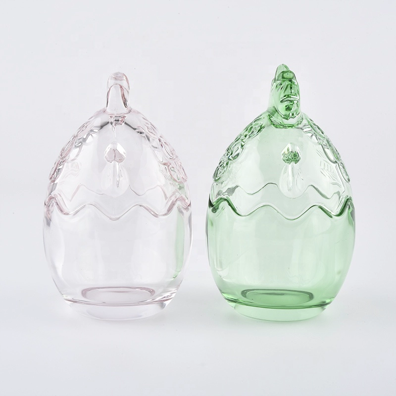 Lovely design candle holder with Lid Mason Jar Glass