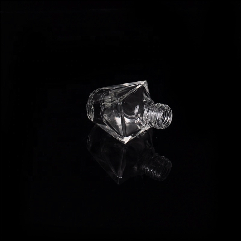 5ml empty square crystal double wall oil perfume bottles