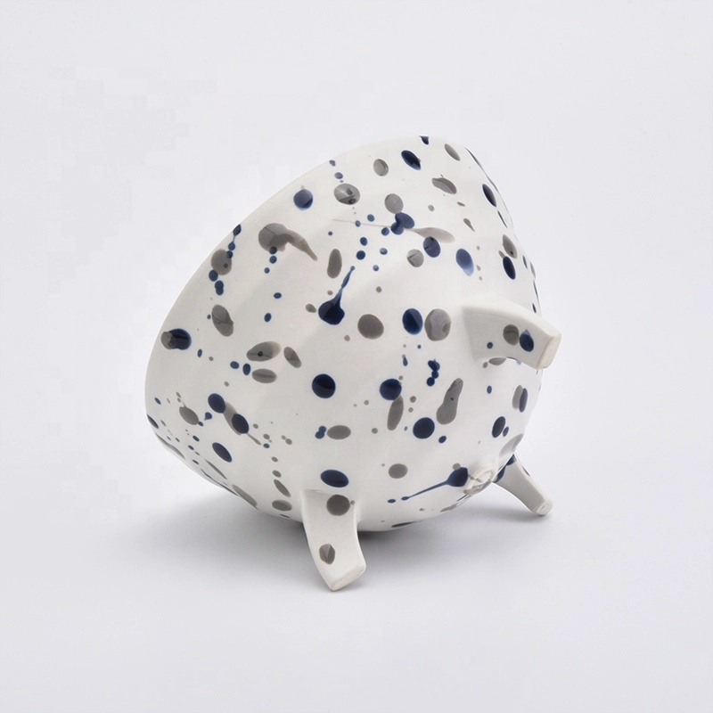 Hand made candle jars decorative ceramic candle vessel wholesales