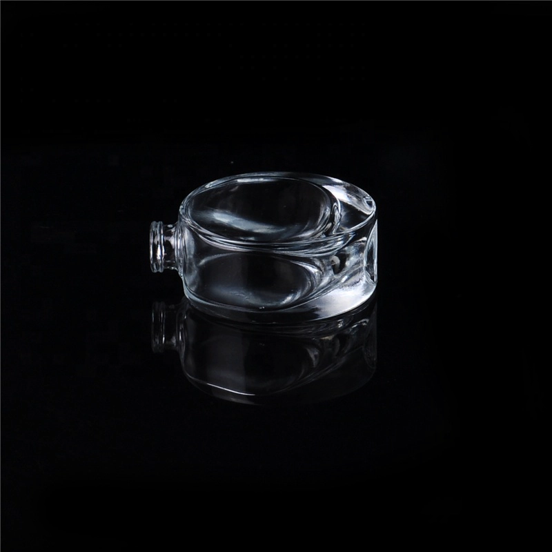 Transparent oval glass perfume oil home fragrance bottles