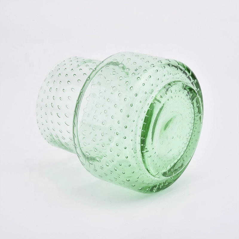 Classic green candle vessel votives glass candle jar wholesales