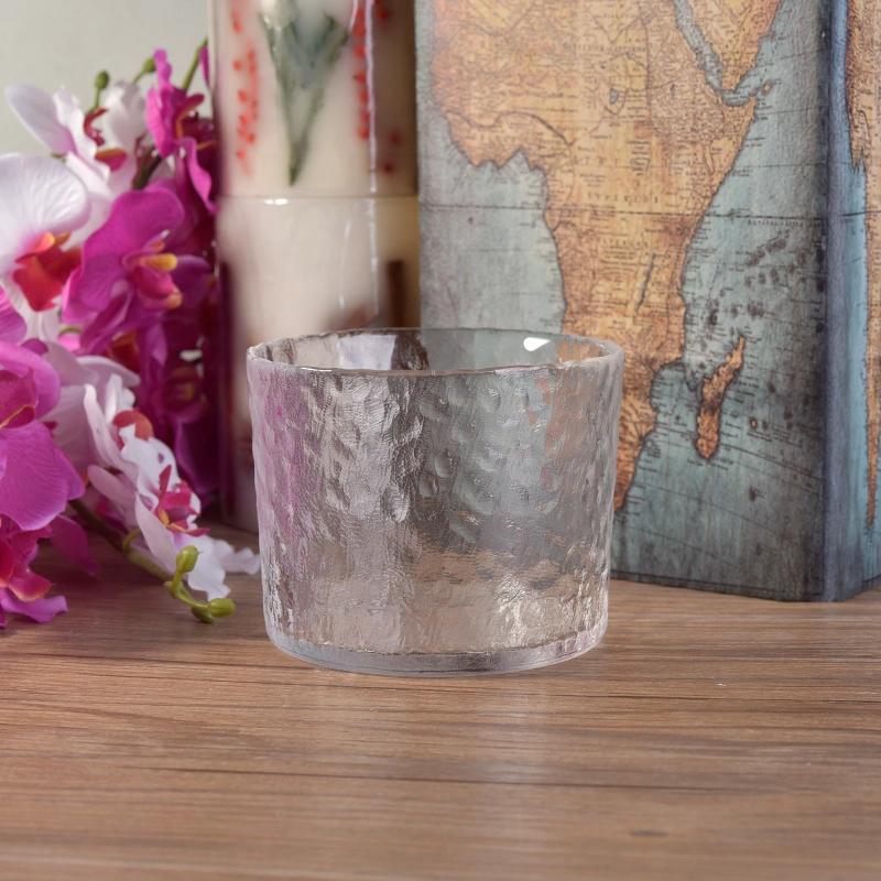 Clear laser engraving candle jars votive glass candle container scented wedding decor wholesale