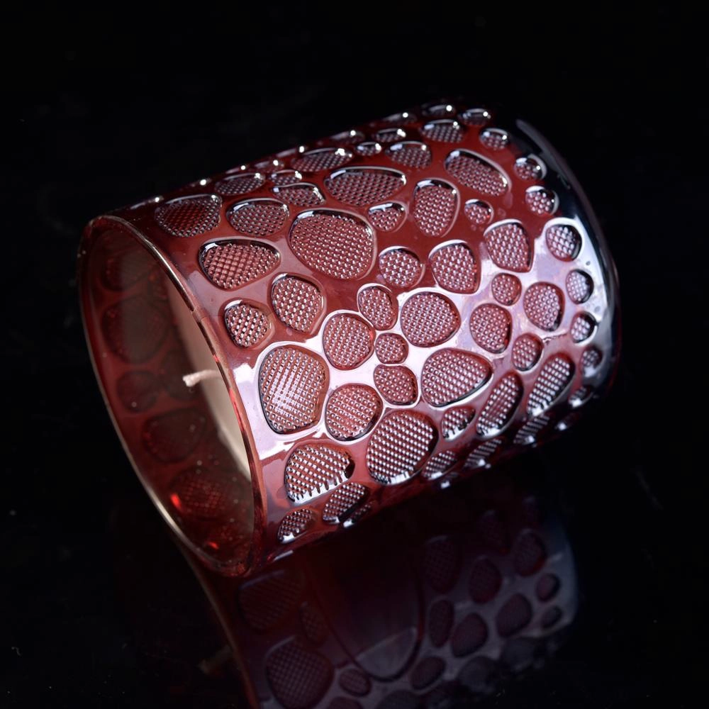 10oz Sunny iridescent Customized crystal empty glass candle holders