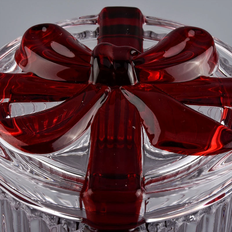 bowknot design luxury candle vessels with lids