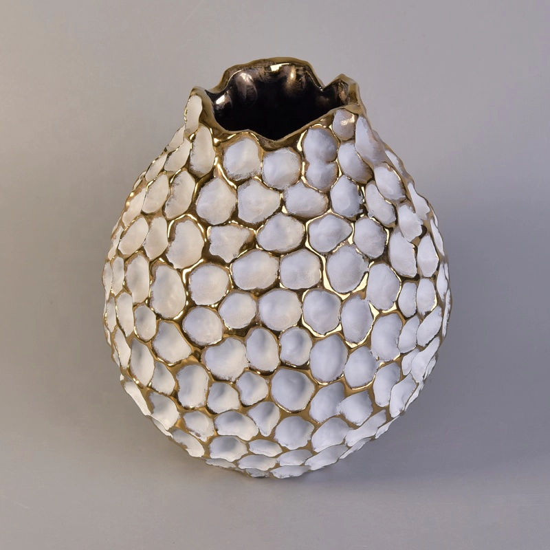 Pineapple-shape geo cut candle jar votive glass candle holder scented bedroom decor wholesales