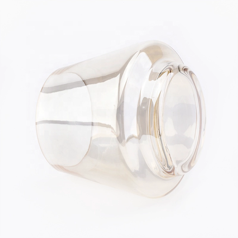 Clear decorative glass votive candle vessel empty supplier