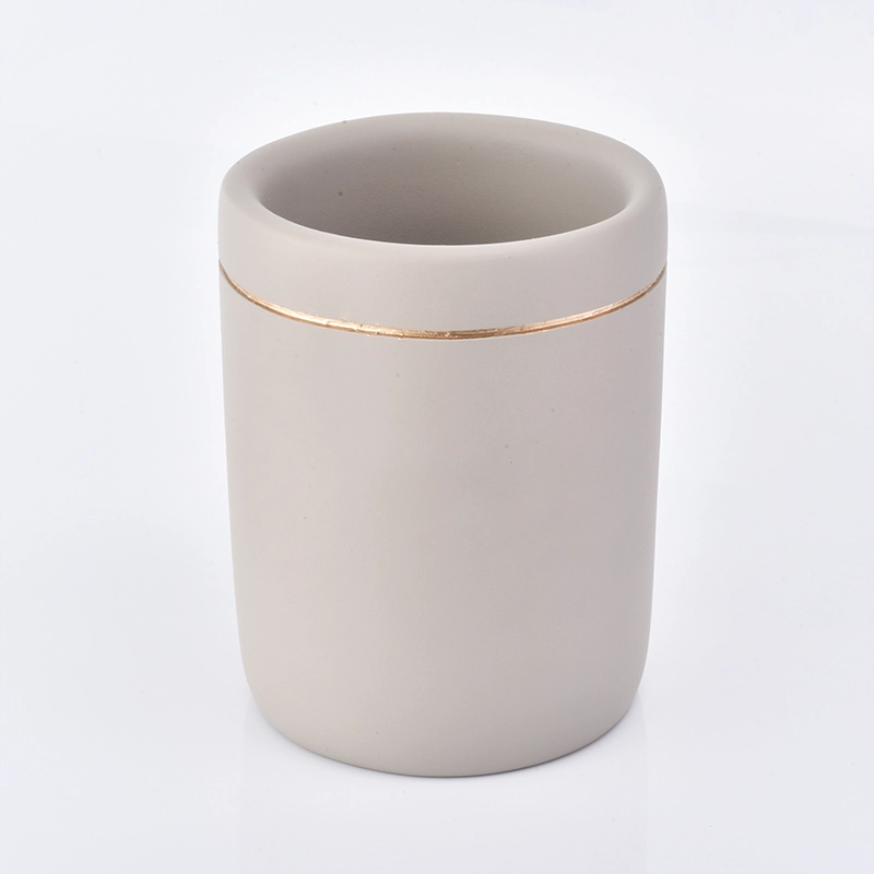 4ps Luxury marble concrete bathroom accessories sets toothbrush holder toilet decor