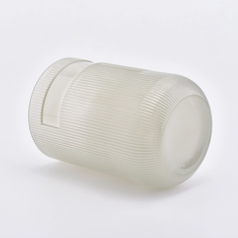 Popular cylinder glass candler holder luxury home decoration 6oz 7oz 8oz