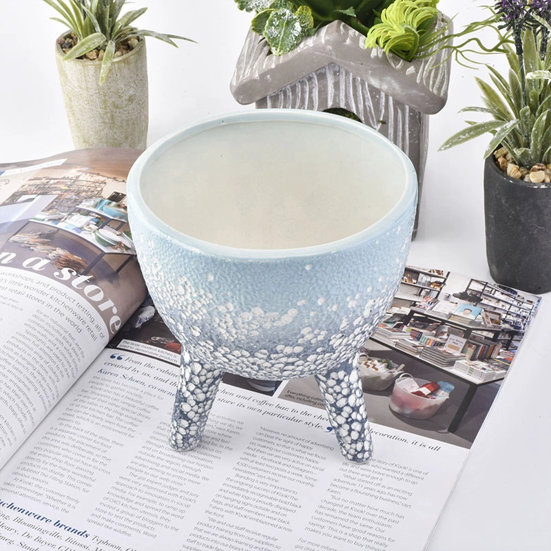 Popular glazed candle holder ceramic candle container wedding centerpieces