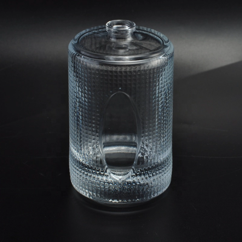 100ml Empty embossed glass perfume fragrance empty bottle home decor