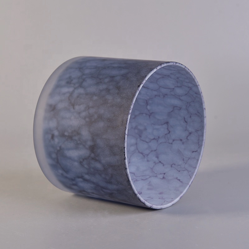 Frosted candle vessel tea light glass candles jars scented wedding centerpieces in bulk