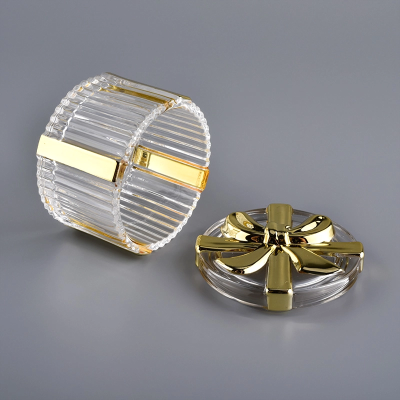 wholesale luxury glass candle holder