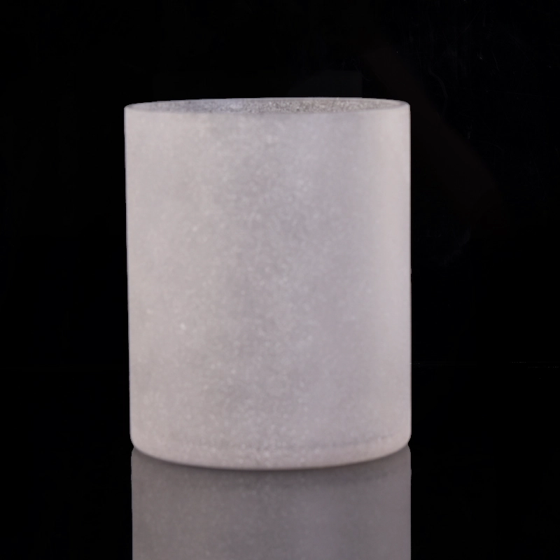 Coarse feeling luxury glass candle jar wholesale home decoration