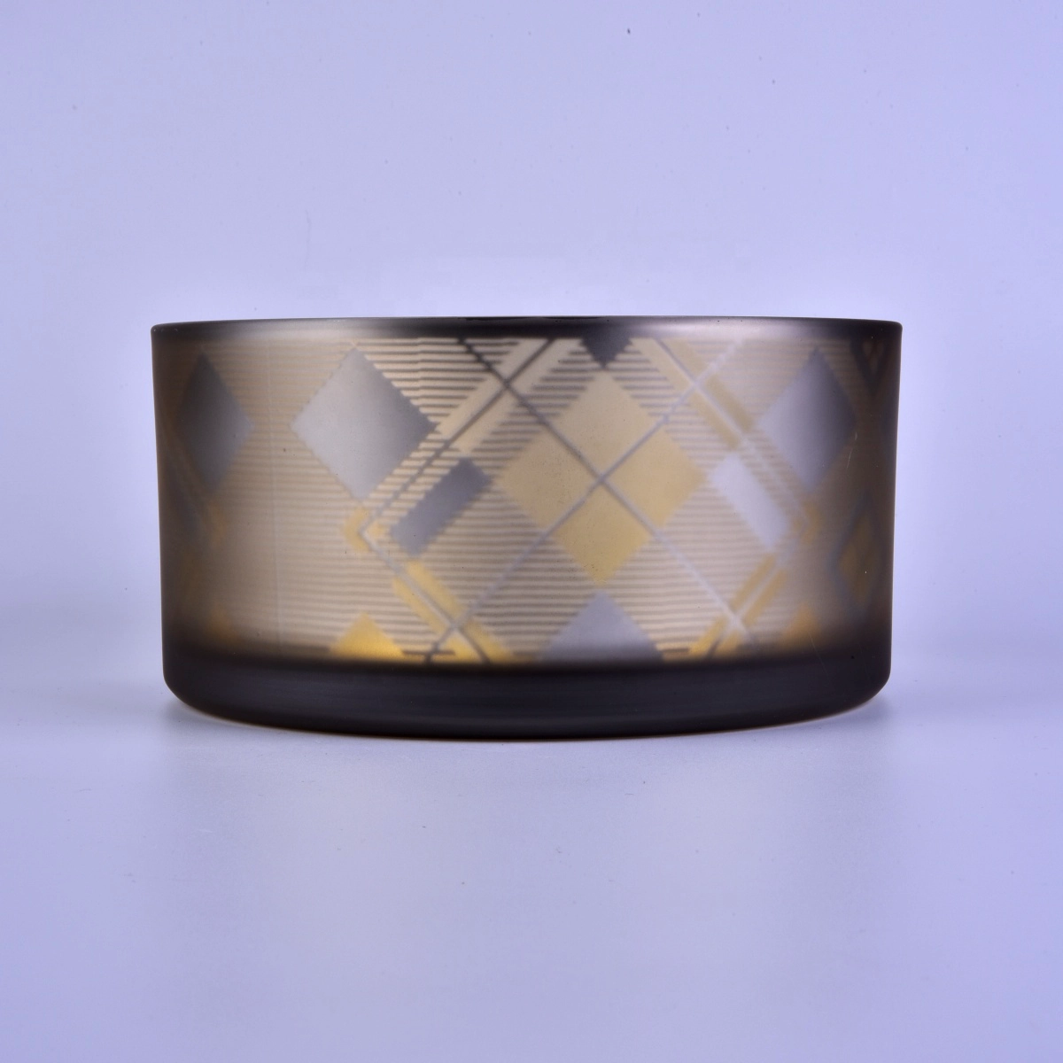 10oz 20oz Sunny matte large silver glass candle holder