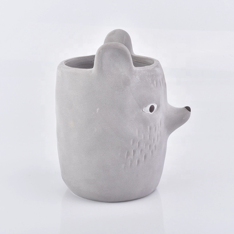 Animal-shaped empty matte votive candle jars ceramic candle vessel wedding decor supplier