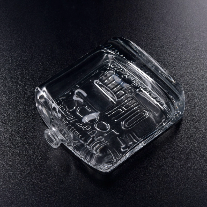Clear eco-friendly custom logo glass container double wall oil perfume bottle factory