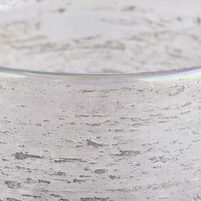 Sunny wholesales tealight silver glass candle jars 9oz 10oz 12oz