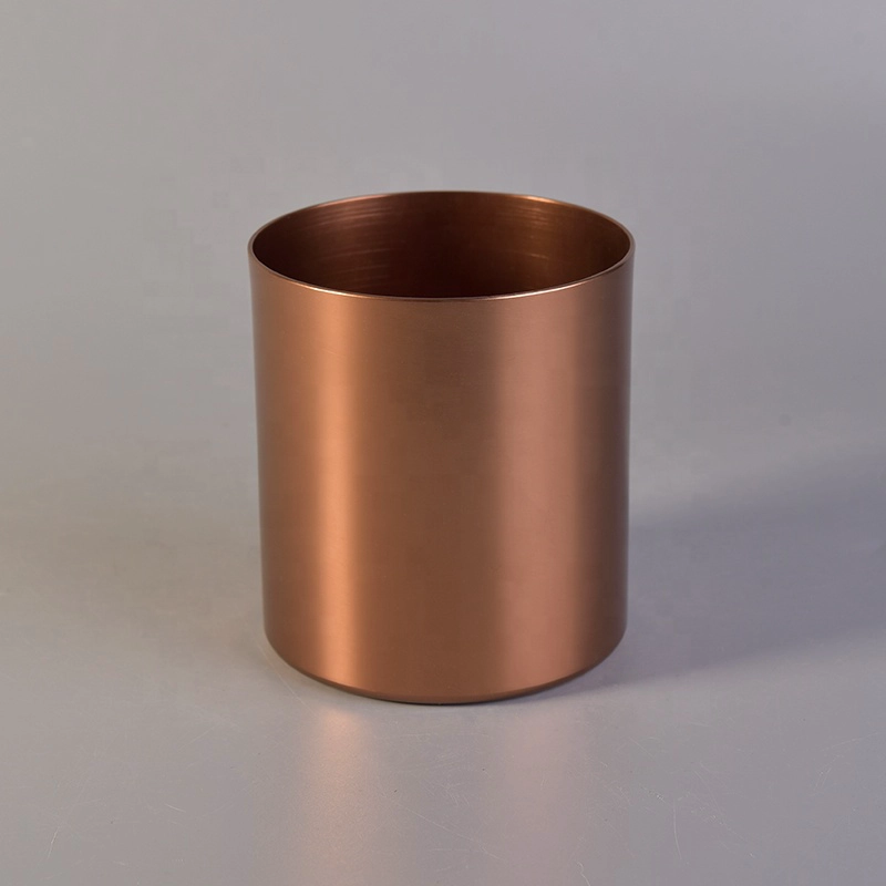 Custom candle christmas holder metal candle jar wedding centerpieces in bulk