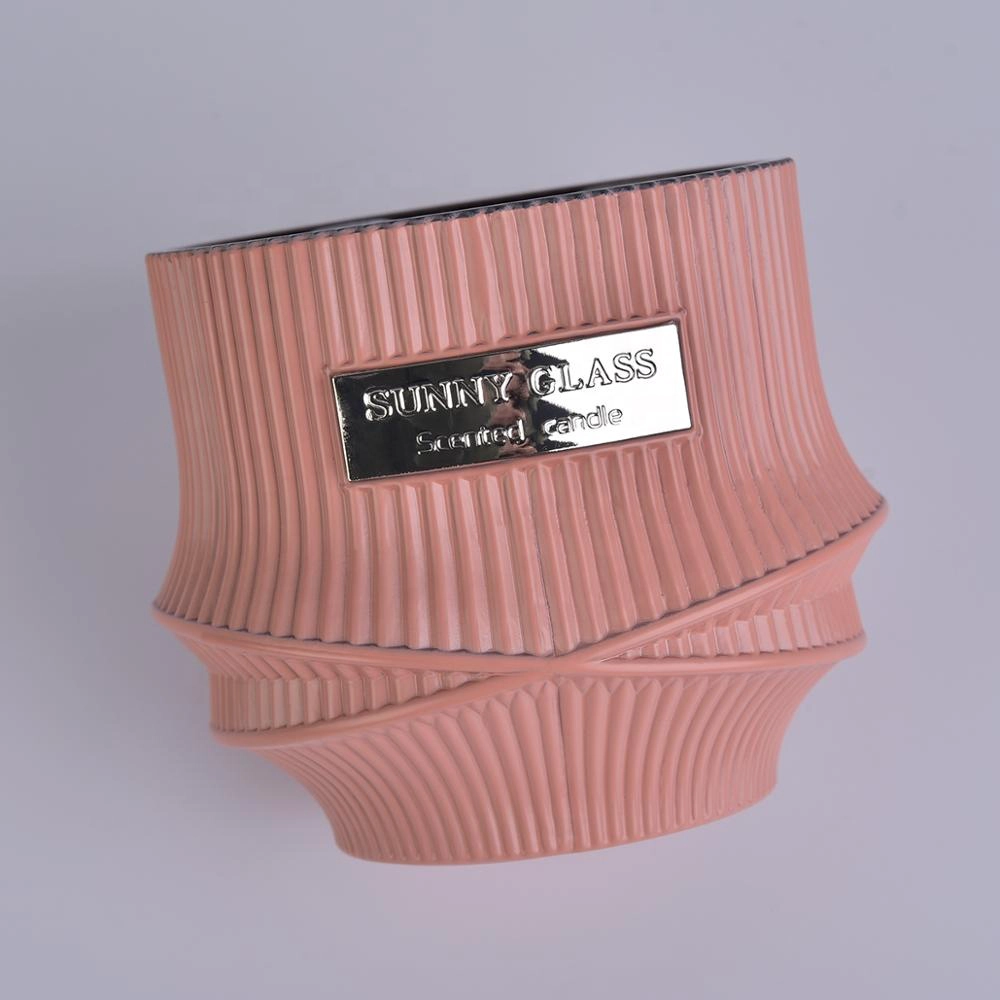 10oz 12oz 14oz Sunny grey matte luxury glass candle holder