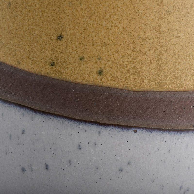 14oz empty ceramic candle jar with lid