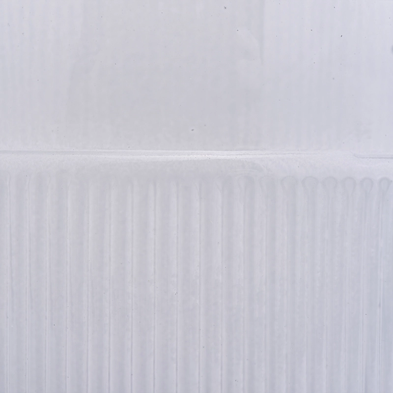 Embossed new design glass candle holder wedding gift wholesale 5oz fragrance soy wax